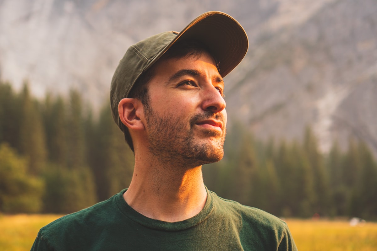 A worker outdoors